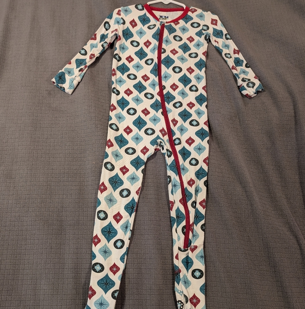 Kickee Pants Leaf Pattern Kids Footie